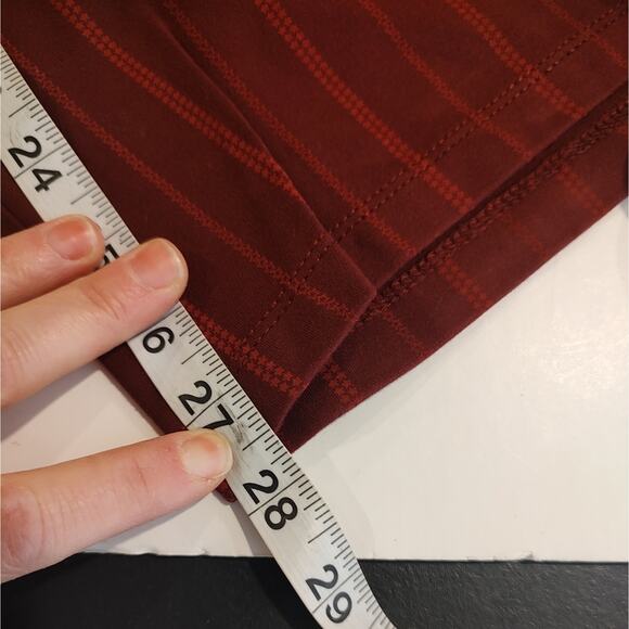 Betabrand Classic Yoga Ponte Knit Dress Pants in Star Sherry Size Large Petite - Picture 2 of 7